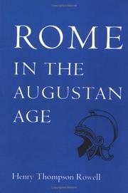 Cover of: Rome in the Augustan Age (The Centers of Civilization Series ; V. 5)