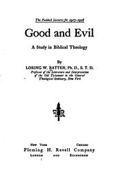 Cover of: Good and evil