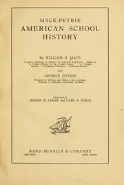 Cover of: Mace-Petrie American school history