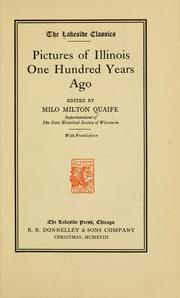 Cover of: Pictures of Illinois one hundred years ago