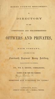 Cover of: Essex County regiment