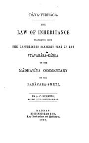 Cover of: Dâya-vibhâga.: The law of inheritance