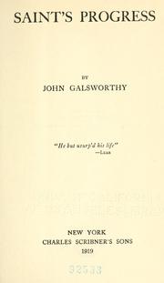 Cover of: Saint's progress by John Galsworthy