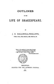 Cover of: Outlines of the life of Shakespeare.