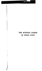 Cover of: The business career of Peter Flint
