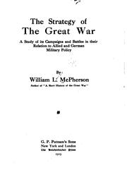 Cover of: The strategy of the great war
