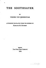 Cover of: The soothsayer by Verner von Heidenstam