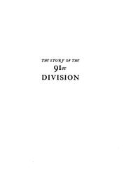 Cover of: The Story of the 91st Division. by San Francisco, 91st Division Publication Committee.