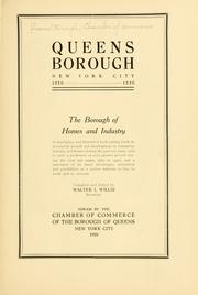 Cover of: Queens Borough, New York City, 1910-1920 by Chamber of Commerce (Queens, New York, N.Y.)