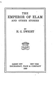 Cover of: The emperor of Elam: and other stories