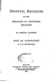 Cover of: Oriental religions and their relation to universal religion : India
