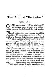 Cover of: That affair at "The Cedars"