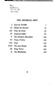 Cover of: The imperial orgy by Edgar Saltus