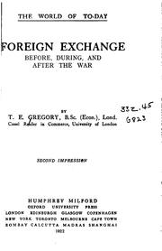Cover of: Foreign exchange before, during, and after the war