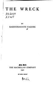Cover of: The wreck by Rabindranath Tagore