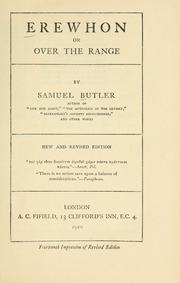 Cover of: Erewhon by Samuel Butler