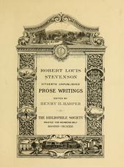 Cover of: Robert Louis Stevenson by Robert Louis Stevenson