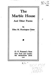 Cover of: The marble house and other poems