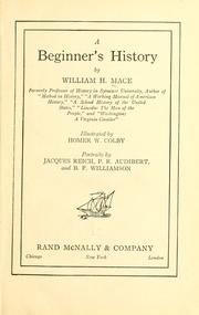 Cover of: A beginner's history