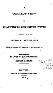 Cover of: A correct view of that part of the United States which lies west of the Allegany mountains: with regard to religion and morals.