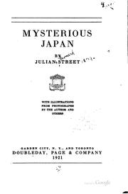 Cover of: Mysterious Japan