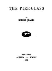 Cover of: The pier-glass by Robert Graves