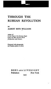 Cover of: Through the Russian Revolution