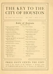 Cover of: The Key to the city of Houston. by 