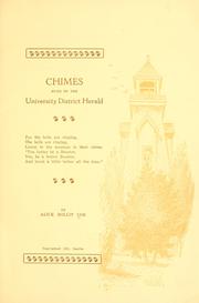 Cover of: Chimes rung by the University district herald ... by Coe, Alice Rollit
