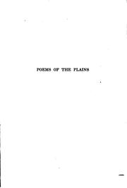 Cover of: Poems of the plains by Hughes, Russell Meriwether