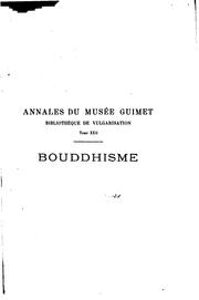 Cover of: Bouddhisme by Léon de Milloué