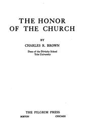 Cover of: The honor of the church