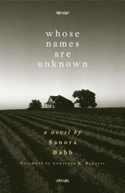 Cover of: Whose names are unknown by Sanora Babb