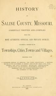 Cover of: History of Saline County, Missouri by 