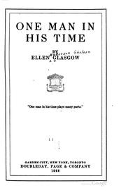 Cover of: One man in his time