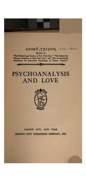 Cover of: Psychoanalysis and love by André Tridon