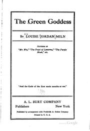 Cover of: The green goddess