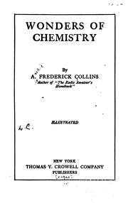 Cover of: Wonders of chemistry