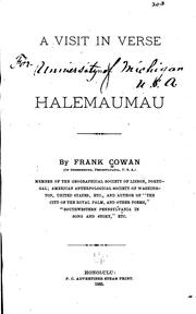 Cover of: A visit in verse to Halemaumau