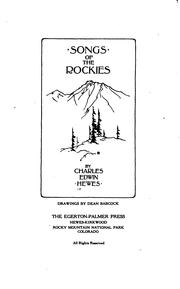 Songs of the Rockies by Charles Edwin Hewes