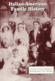 Cover of: Italian-American family history by Sharon DeBartolo Carmack