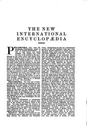 Cover of: The New international encyclopædia.