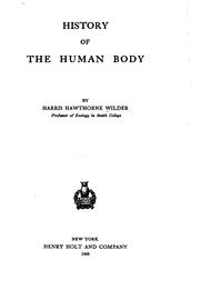 Cover of: The history of the human body