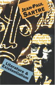 Cover of: Literature And Existentialism by Jean-Paul Sartre