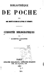 Cover of: Curiosités bibliographiques