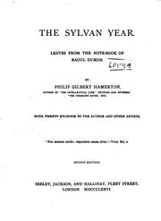 Cover of: The sylvan year. by Hamerton, Philip Gilbert