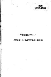 Cover of: "Carrots", just a little boy