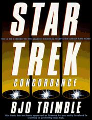 Cover of: The Star trek concordance