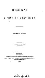 Cover of: Regina: a song of many days.