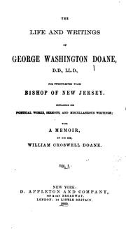 Cover of: The life and writings of George Washington Doane ... by George Washington Doane